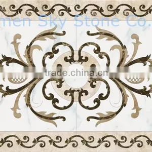 Sky15 Floor Design Water Jet Marble Medallion thumbnail-1
