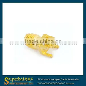 SMA Thru Hole Jack Vertical PCB Mount Electrical Connectors Types thumbnail-1
