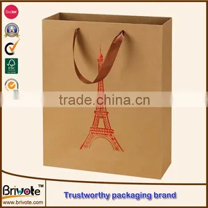 Brown Paper Shopping Bag/Gift Paper Bag/Kraft Paper Garment Bag thumbnail-1
