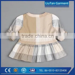 Yarn Dye Cotton Plaid Shirt Kids Clothes Baby Children thumbnail-6