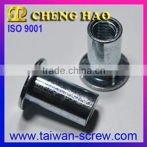 Professional Large Flange Smooth Body Open End Carbon Steel Blind Rivet Nuts thumbnail-3