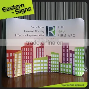 Wholesale Fold Up Economical Advertisement Promotion Tension Fabric Trade Show Displays thumbnail-1