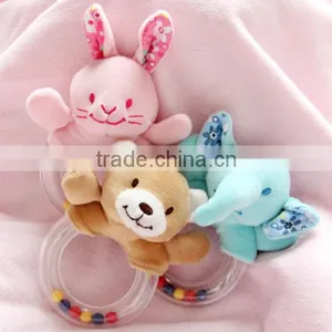 Baby Rattle,baby Rattle Toys,Plush Animal Toy With Plastic Baby Rattle,Baby Rattle Toy thumbnail-1