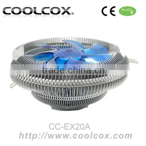 COOLCOX CPU COOLER CC-EX20A for Intel LGA 1156/1155/1151/1150/775 & AMD FM2/FM1/AM3+/AM2/AM2+,aluminium Fins thumbnail-1