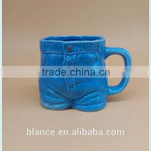 Ceramic Jeans Mug in Blue Jeans Design Coffee Cup thumbnail-1