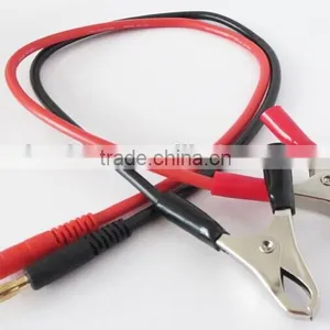 4.0mm Banana Plug Male to Alligator Clips With 14 AWG Silicone Wire thumbnail-1