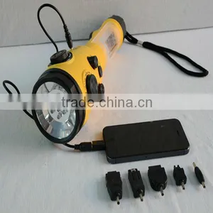 Made in China Energy Cheap NOAA Emergency Dynamo Radio Hand Crank Flashlight Radio Charger thumbnail-1