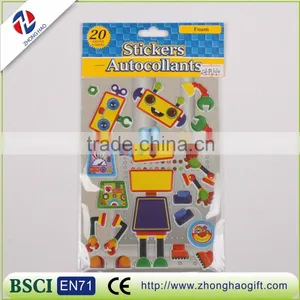 3d Change Clothes Game Kids Puffy Foam Stickers thumbnail-1