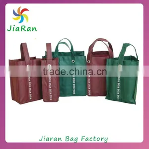New Design Non Woven Shopping Bag Promo Non Woven Bottle Bag Put in 6 Bottles thumbnail-1