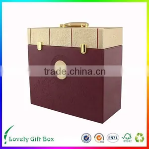 Hot Sale Custom Printing Beverage Box With Ribbon thumbnail-6