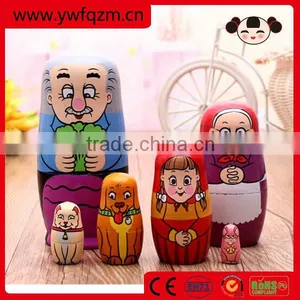 Wooden Craft Nesting Doll Home Decoration Items thumbnail-1