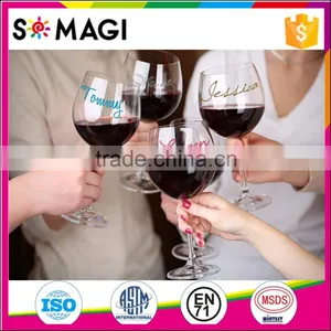 Personalized Liquid Chalk Pens Non-toxic Food Safe Ink Silver Marker 8 Pack To Replace Wine Tags thumbnail-1
