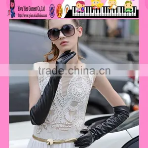 Adult Sexy Black Cheap Leather Gloves Factory Sale Cheap Leather Gloves thumbnail-1