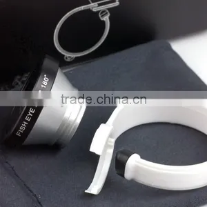 180 Degree Fisheye Lens /Macro Lens/ 0.67X Wide Angle Lens 3 in 1 Lens for Smart Phone Lenses thumbnail-1