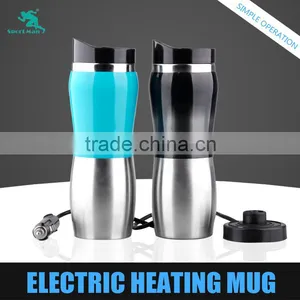 Factory Price Car Heated Electric Mug Promotional Gifts Thermos Vacuum Cup thumbnail-5