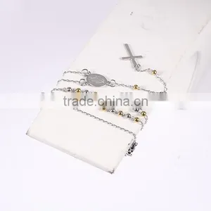 High-grade Fashion Accessories Christmas Discount Dither Beads Thin Long Chain Necklace thumbnail-5