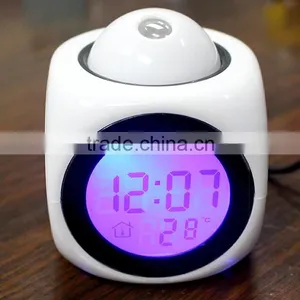 2016 Hot Sale Time and Logo Sky Projection LCD Digital Clock thumbnail-4