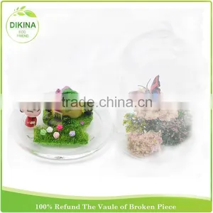 With Wood Base & Tray, Clear Borosilicate Decorative Jewelry Cake Cover Large/mini Jar Candle Holder, Dome Bell Glass Cloche thumbnail-4