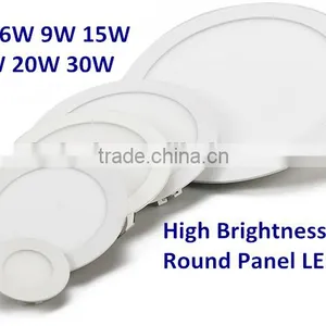 2015 New High Brightness 100~240v 9w Led Round Panel Light,ultra-slim100~240v 9w Led thumbnail-2
