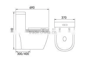 Modern Design Toilet TC--38669 thumbnail-2