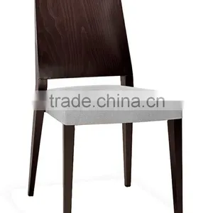 Factory Price Restaurant Solid Wood Dining Chair With Plywood Backrest thumbnail-1