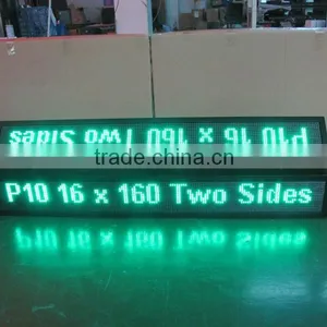HD Tri-color Bus Led Moving Sign,3 Lines Led Commercial Advertising Display,P7.62 Semi-outdoor Use Led Message Display thumbnail-1