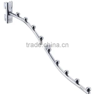 K75 Popular Hanging Chrome Metal Slot Channel Waterfall Display Hook thumbnail-1