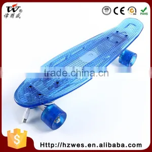 70kgs Top ABC Deck Material OEM Fish Shape Skateboard With LED thumbnail-1