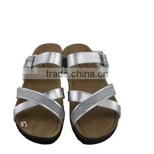 2015 Summer Cork Outsole Platform Lady Leather Sandal Shoes thumbnail-3