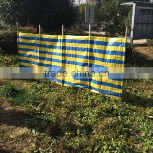 FD - 1622 Cheap PE and Wood Poles Beach Wind Screen thumbnail-1
