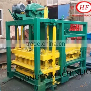 QTJ4-25B HongFa Semi-automatic Concrete Brick Machine thumbnail-2