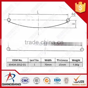 89434-2012-01 Leaf Spring of Trailer for JAPAN AUTOMOBILE thumbnail-1