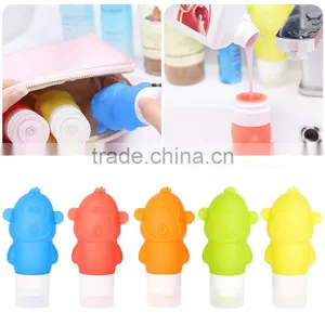 Carry on Travel Mini Accessory Silicone Shampoo Bottle Set thumbnail-5