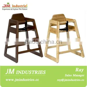 Cheap Modern Comfortable EN14988 Solid Wood Baby Restaurant High Chair thumbnail-4