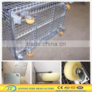 High Quality and Safty Galvanized Metal Wire Mesh Container thumbnail-2