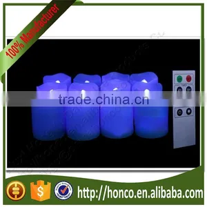 2015 Newest Set of 12 Remote Controlled Votive Plastic Candles thumbnail-1