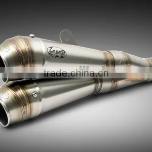 For SUZUKI GSX-R1000 2007-2008 SM Motorcycle Exhaust Pipe LASER "X-Treme" Slip-on Mufflerset "GP-style" D70 thumbnail-1
