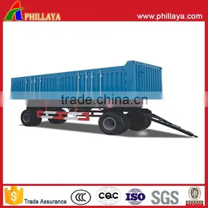 2 or 3 Axles 5 Ton Towing Drawbar Full Type Dump Truck Trailer Hyva Cylinder thumbnail-5
