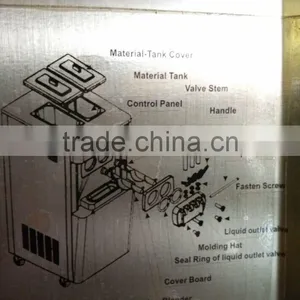 Freestanding Stainless Steel Ice Cream Machine BQL-838N TEL: 0086-13632272289 thumbnail-3