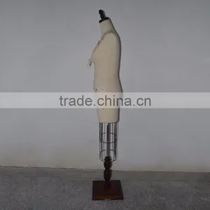 White Fabric Dilapidated Upper Body Retro Woman Mannequin Display thumbnail-3