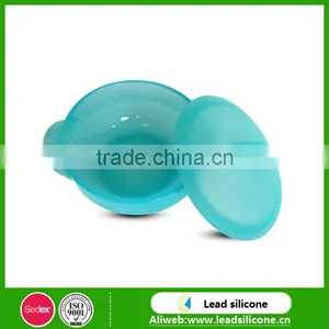 Food Grade Silicone Baby Feeding Bowl Small Flavoring /meal / Cuisine Food Bowl With Lid thumbnail-1
