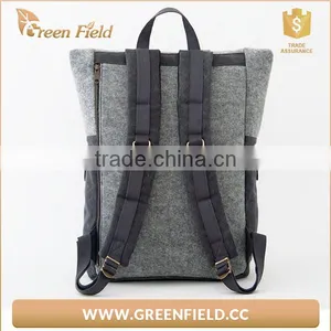 Felt Backpak Folded Felt Laptop Backpack thumbnail-2