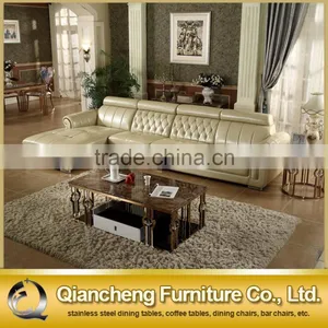 2017 Rose Golden Stainless Steel Coffee Table Set thumbnail-4