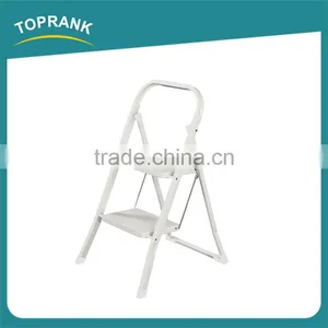 Household 2 Steps Folding Iron Ladder With Powder Coated thumbnail-2