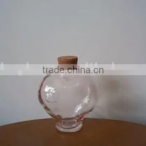 Pink Glass Candy Jar With Cork thumbnail-1