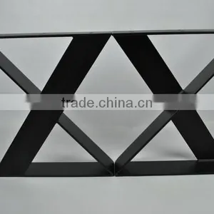 Furniture Accessories Flat Steel Black Iron 16 Inch Coffee Table Leg thumbnail-2