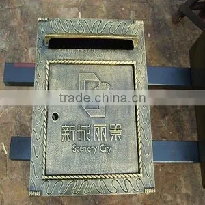 Cast Aluminium Wall Mounted Mailbox thumbnail-1
