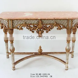 Living Room Furniture Antique Silver Console Table With Mirror thumbnail-4