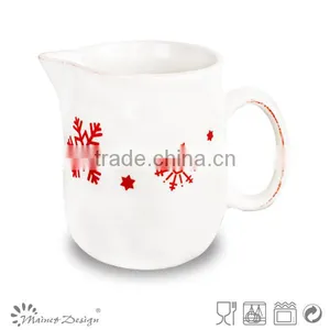 Christmas Ceramic Sugar Pot & Creamer Santa Design thumbnail-1