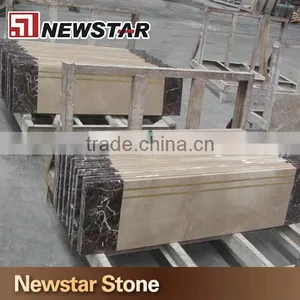 2016 Polished Marble Staircase Beige Marble Stair Step thumbnail-1
